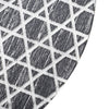 Contemporary Round Geometric Abstract 3-Piece Wall Decor Set - Dark Grey